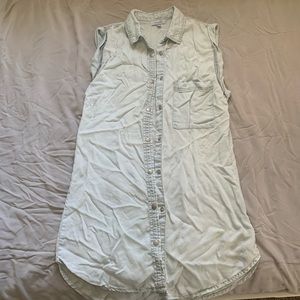 Delias Sleeveless Shirt Dress